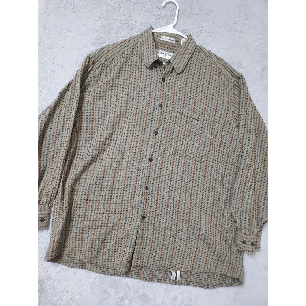 Vintage Jhane Barnes Shirt Mens Extra Large Psychedelic Funky Party Woven Japan